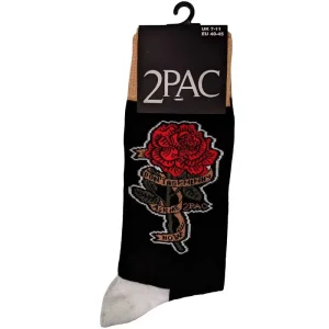 Tupac Unisex Ankle Socks: Rose (Uk Size 7 – 11)