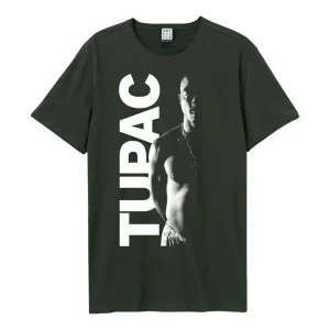 Tupak Shakur Tupac Amplified Vintage Charcoal X-Large Unisex T-Shirt