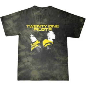 Twenty One Pilots Back To Back Wash Green Small T-Shirt