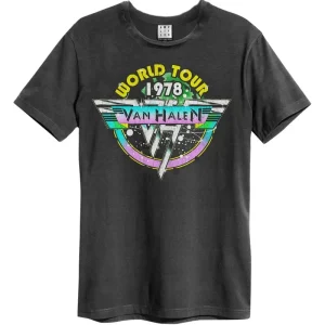 Van Halen World Tour 78 Amplified Charcoal X-Large Unisex T-Shirt