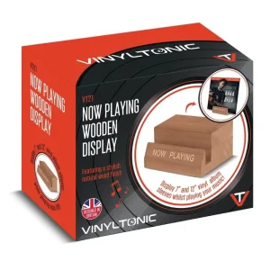 Vinyl NOW PLAYING Wooden Stand