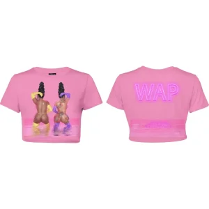 WAP (Water Art) Crop Top (Pink)