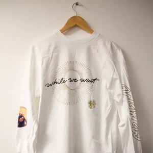 While We Wait White Longsleeve