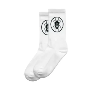 White Stag Beetle Socks